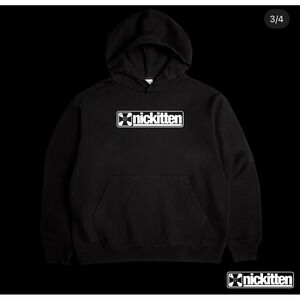 Men's Heavyweight Nickitten Hoodie – Black – Size XL – NWOT